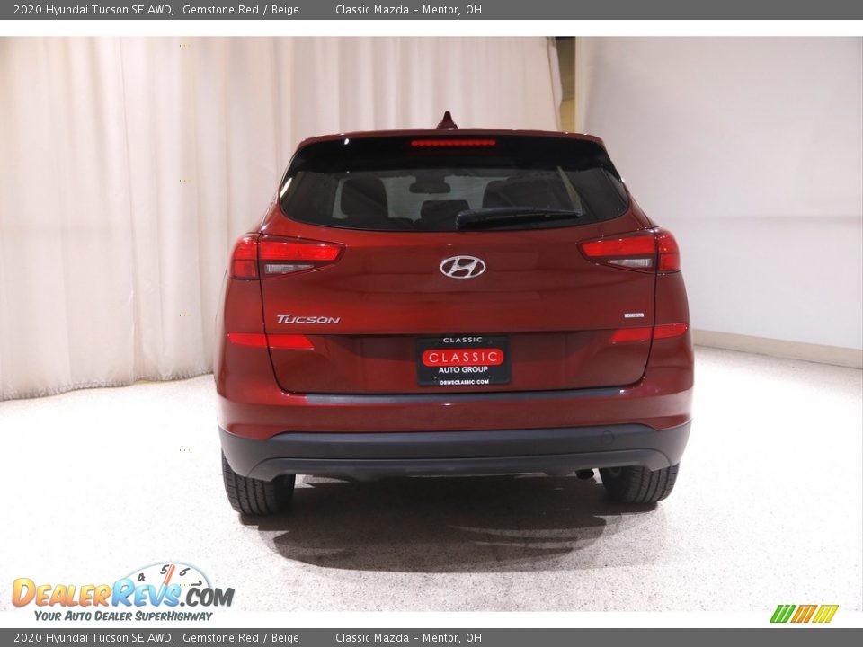 2020 Hyundai Tucson SE AWD Gemstone Red / Beige Photo #17