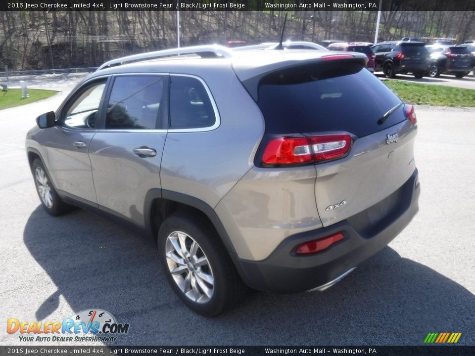 2016 Jeep Cherokee Limited 4x4 Light Brownstone Pearl / Black/Light Frost Beige Photo #15