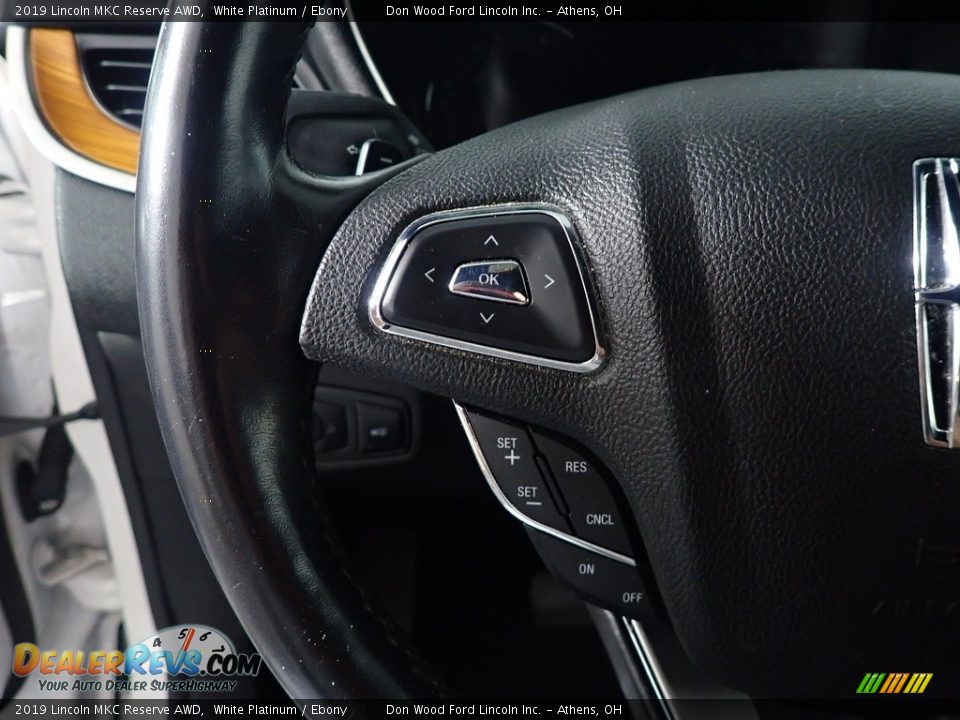 2019 Lincoln MKC Reserve AWD White Platinum / Ebony Photo #31