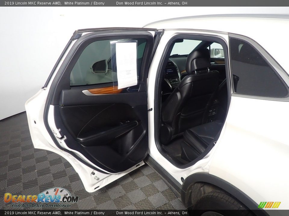 2019 Lincoln MKC Reserve AWD White Platinum / Ebony Photo #36