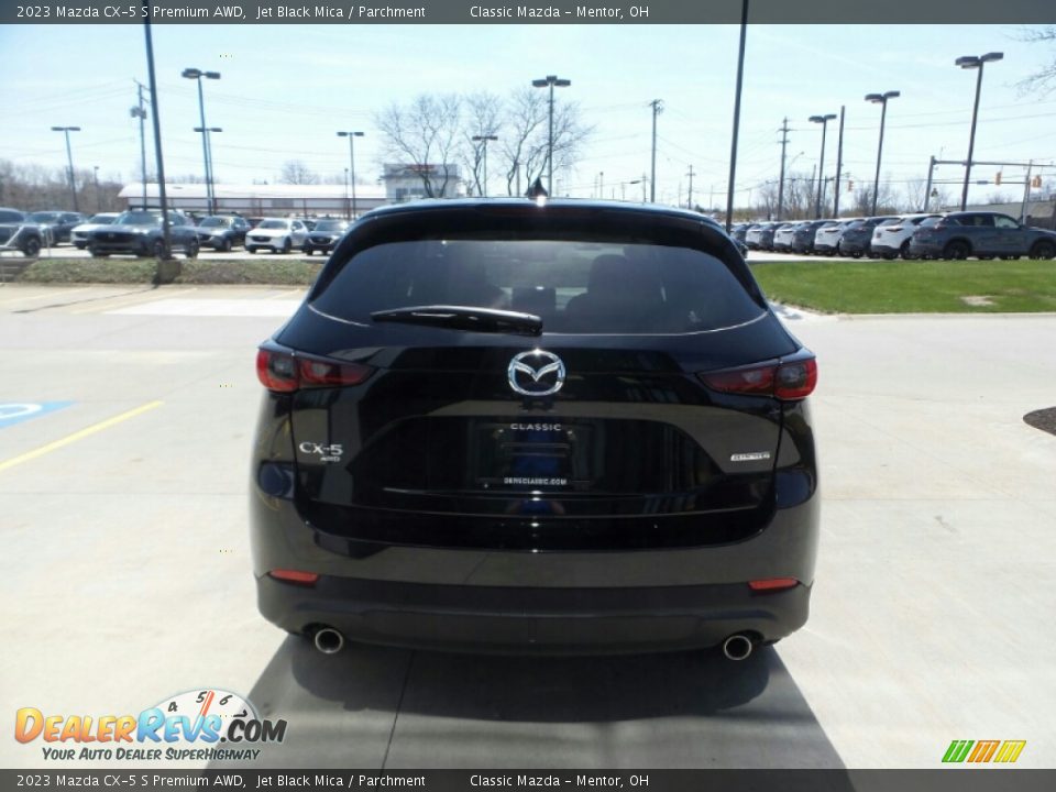 2023 Mazda CX-5 S Premium AWD Jet Black Mica / Parchment Photo #5