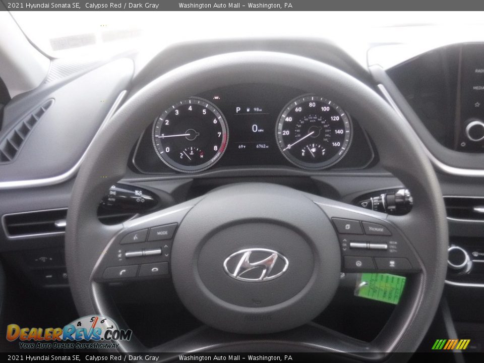 2021 Hyundai Sonata SE Calypso Red / Dark Gray Photo #20