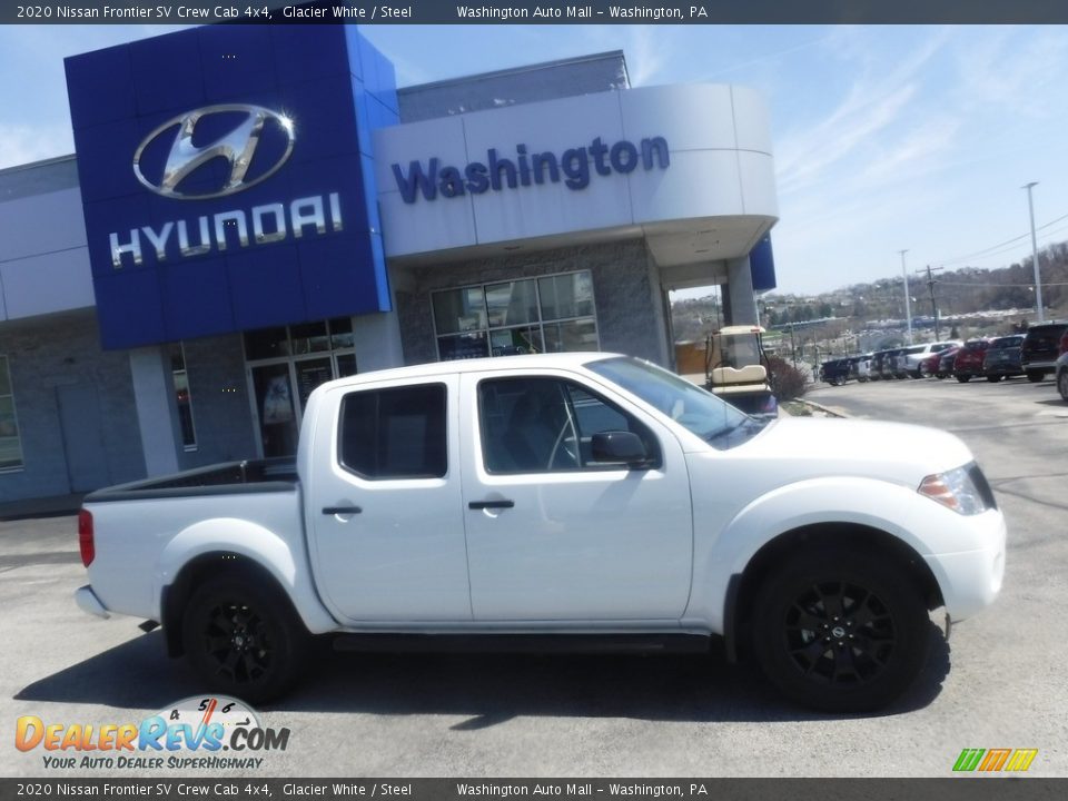 2020 Nissan Frontier SV Crew Cab 4x4 Glacier White / Steel Photo #2