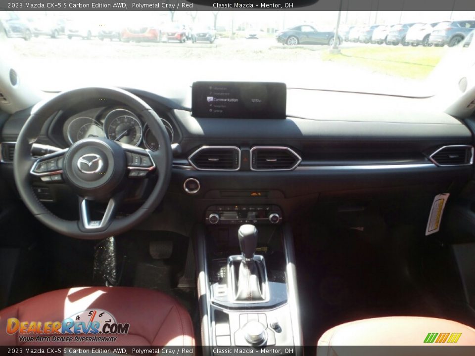 2023 Mazda CX-5 S Carbon Edition AWD Polymetal Gray / Red Photo #3