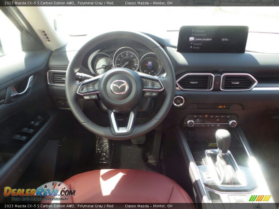 2023 Mazda CX-5 S Carbon Edition AWD Polymetal Gray / Red Photo #4