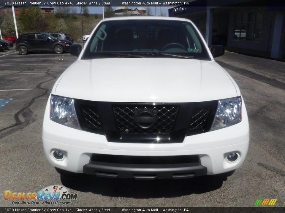 2020 Nissan Frontier SV Crew Cab 4x4 Glacier White / Steel Photo #4