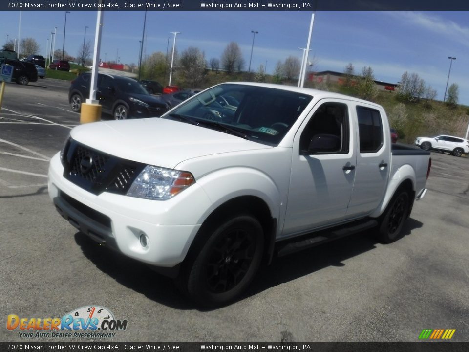 2020 Nissan Frontier SV Crew Cab 4x4 Glacier White / Steel Photo #5