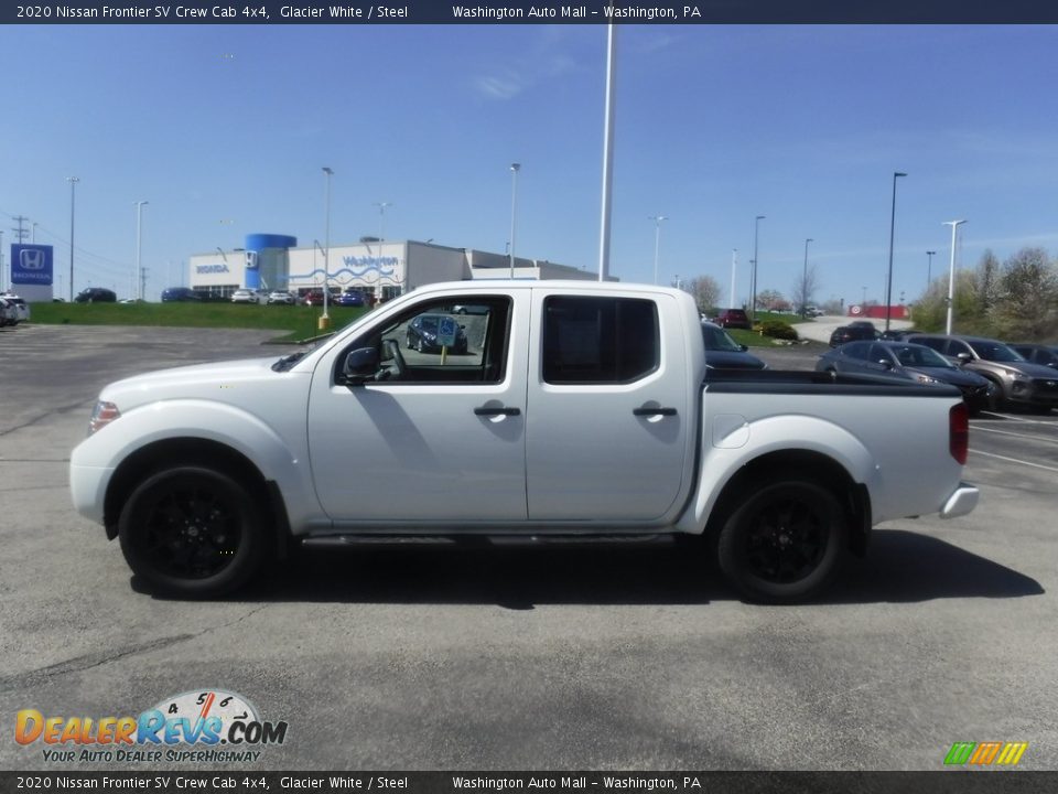 2020 Nissan Frontier SV Crew Cab 4x4 Glacier White / Steel Photo #6