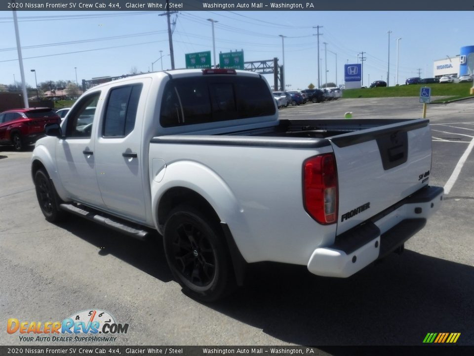 2020 Nissan Frontier SV Crew Cab 4x4 Glacier White / Steel Photo #7