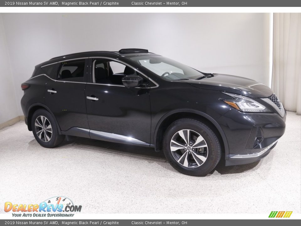 2019 Nissan Murano SV AWD Magnetic Black Pearl / Graphite Photo #1