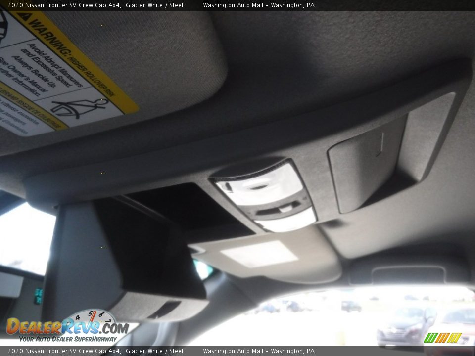 2020 Nissan Frontier SV Crew Cab 4x4 Glacier White / Steel Photo #24