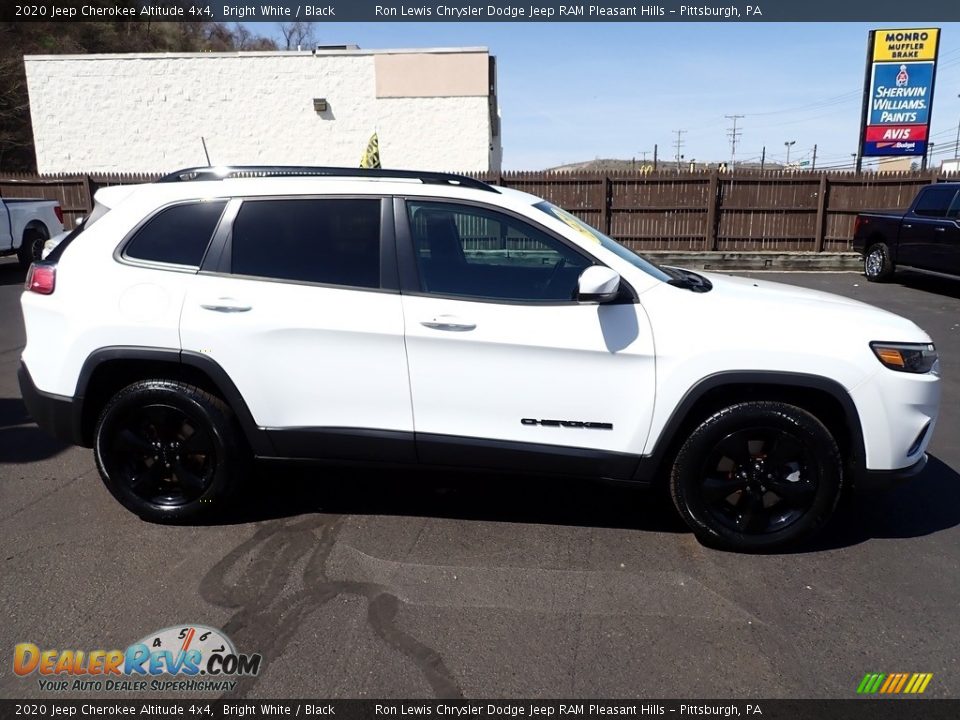 2020 Jeep Cherokee Altitude 4x4 Bright White / Black Photo #7