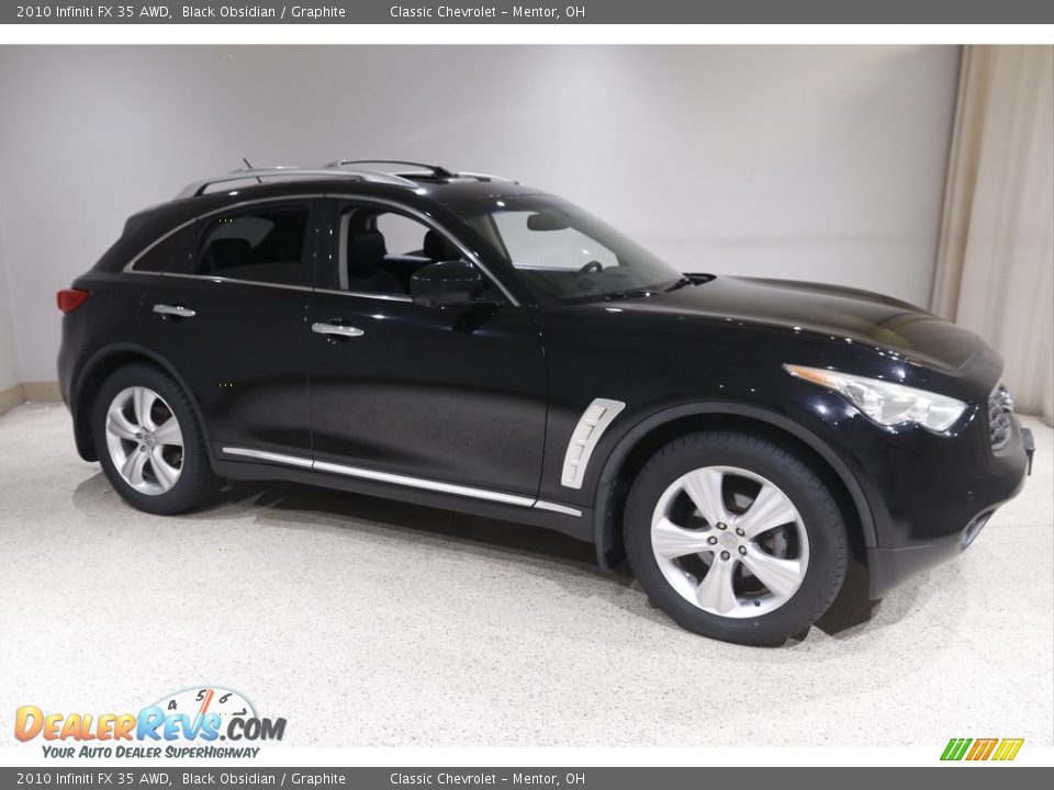 2010 Infiniti FX 35 AWD Black Obsidian / Graphite Photo #1