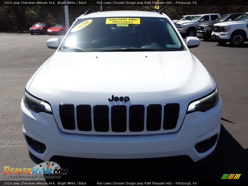 2020 Jeep Cherokee Altitude 4x4 Bright White / Black Photo #9