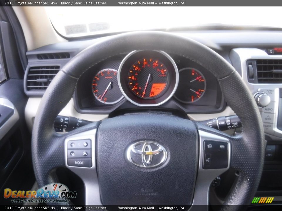 2013 Toyota 4Runner SR5 4x4 Black / Sand Beige Leather Photo #26