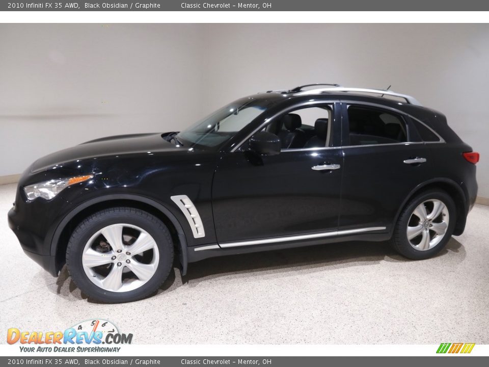 2010 Infiniti FX 35 AWD Black Obsidian / Graphite Photo #3