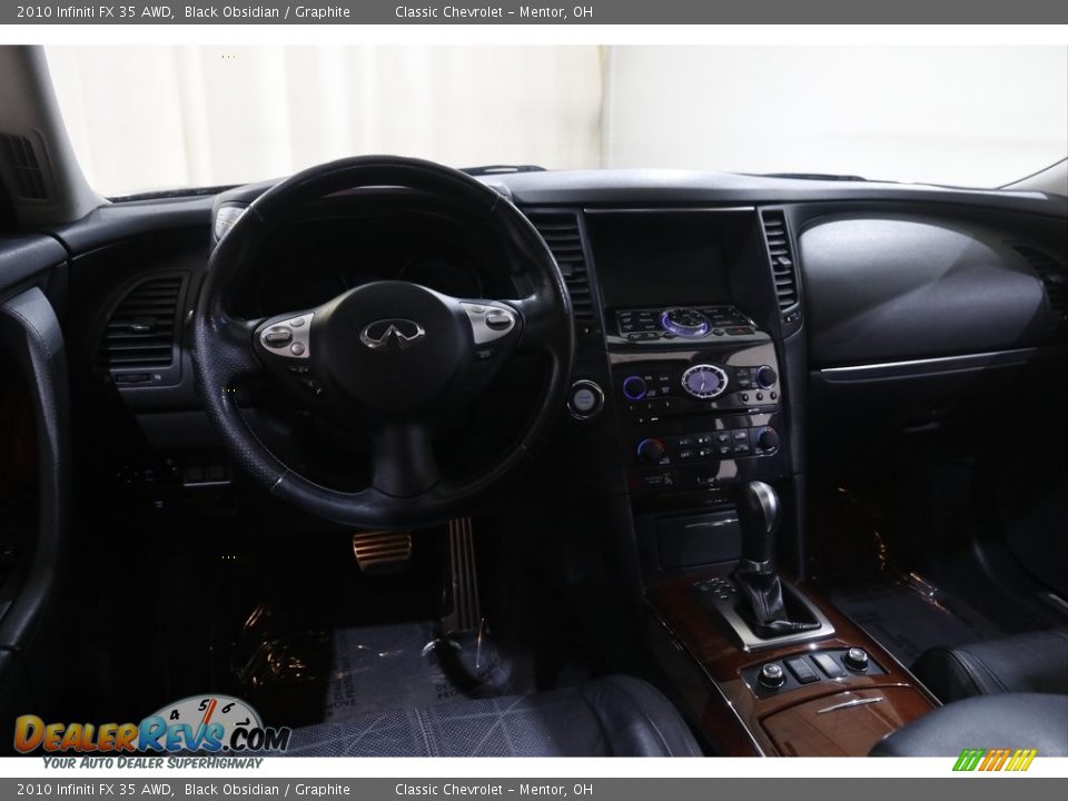 2010 Infiniti FX 35 AWD Black Obsidian / Graphite Photo #6