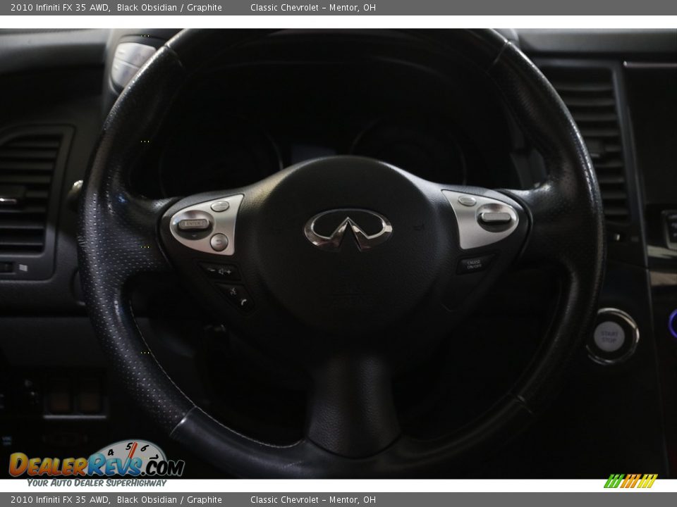 2010 Infiniti FX 35 AWD Black Obsidian / Graphite Photo #7