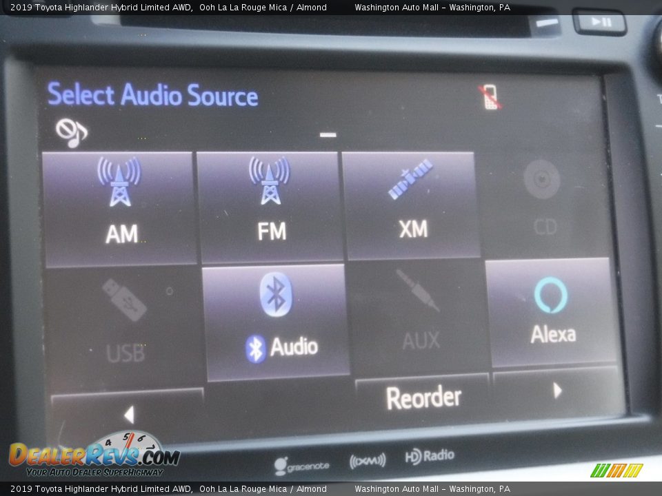 2019 Toyota Highlander Hybrid Limited AWD Ooh La La Rouge Mica / Almond Photo #6