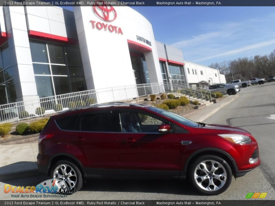 2013 Ford Escape Titanium 2.0L EcoBoost 4WD Ruby Red Metallic / Charcoal Black Photo #2