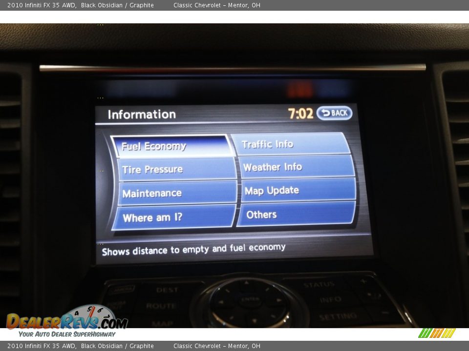 2010 Infiniti FX 35 AWD Black Obsidian / Graphite Photo #14