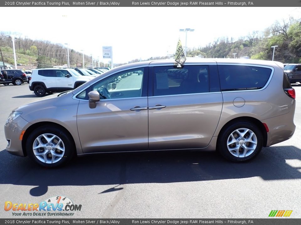 2018 Chrysler Pacifica Touring Plus Molten Silver / Black/Alloy Photo #2