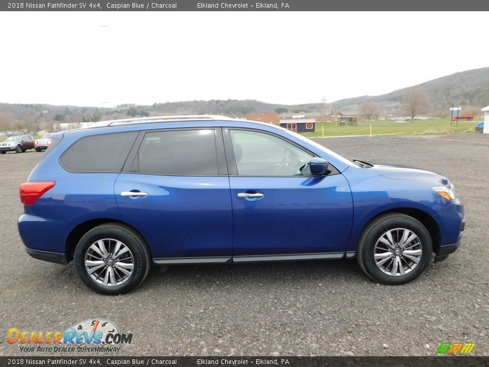 2018 Nissan Pathfinder SV 4x4 Caspian Blue / Charcoal Photo #6