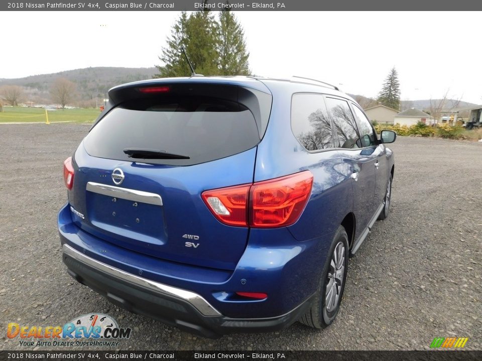 2018 Nissan Pathfinder SV 4x4 Caspian Blue / Charcoal Photo #8