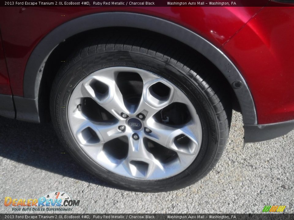 2013 Ford Escape Titanium 2.0L EcoBoost 4WD Ruby Red Metallic / Charcoal Black Photo #12