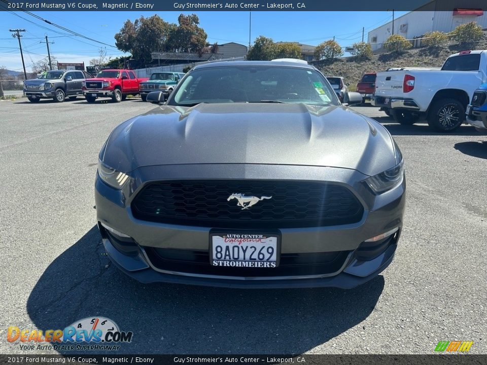 2017 Ford Mustang V6 Coupe Magnetic / Ebony Photo #2