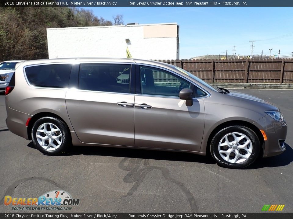 2018 Chrysler Pacifica Touring Plus Molten Silver / Black/Alloy Photo #7