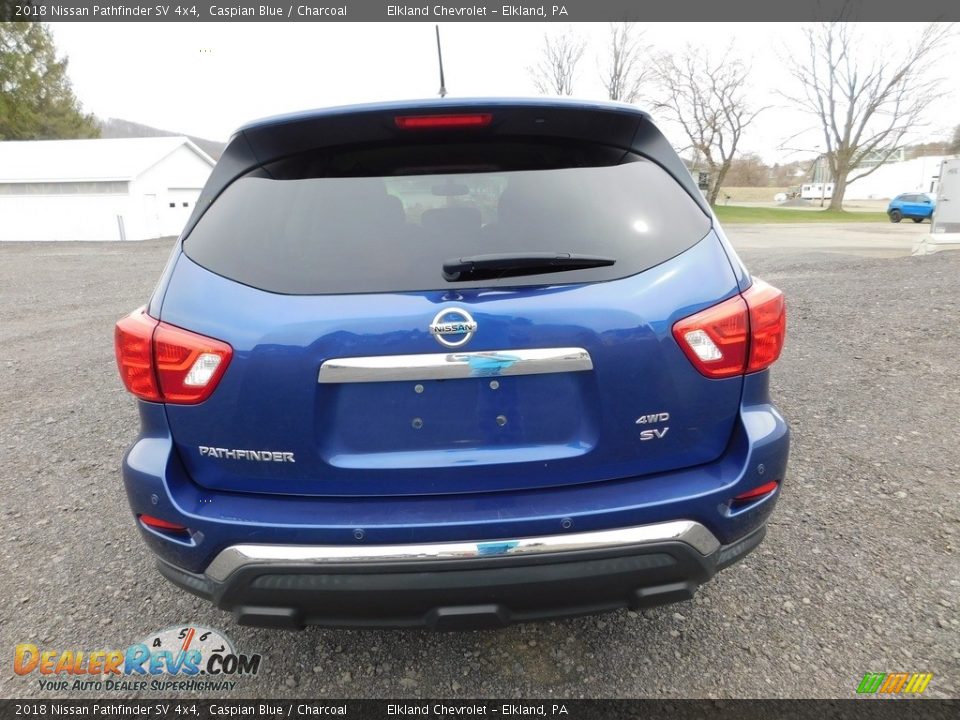 2018 Nissan Pathfinder SV 4x4 Caspian Blue / Charcoal Photo #9