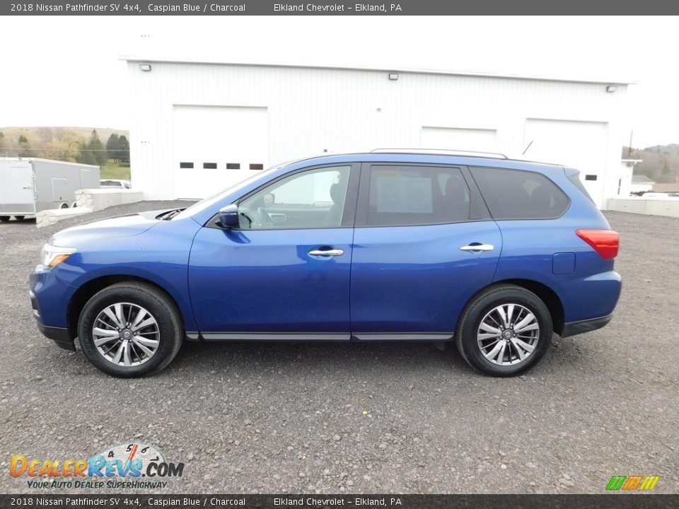 2018 Nissan Pathfinder SV 4x4 Caspian Blue / Charcoal Photo #11