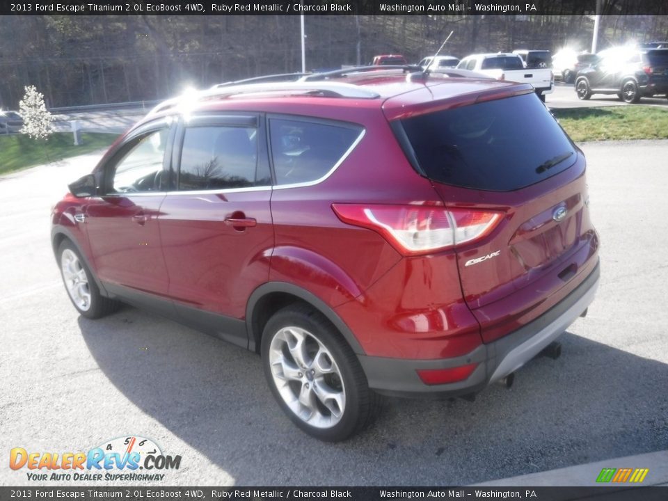 2013 Ford Escape Titanium 2.0L EcoBoost 4WD Ruby Red Metallic / Charcoal Black Photo #17