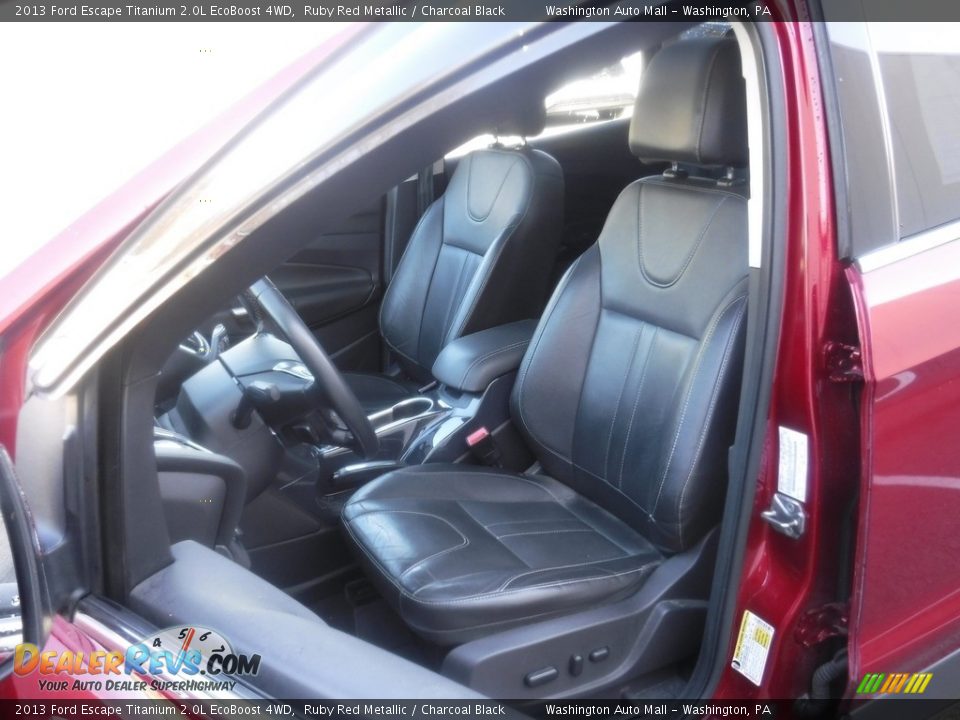 2013 Ford Escape Titanium 2.0L EcoBoost 4WD Ruby Red Metallic / Charcoal Black Photo #25