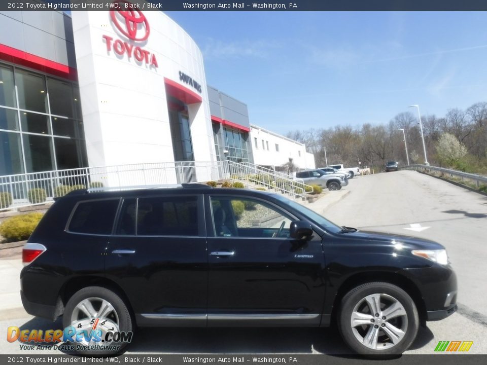 2012 Toyota Highlander Limited 4WD Black / Black Photo #2