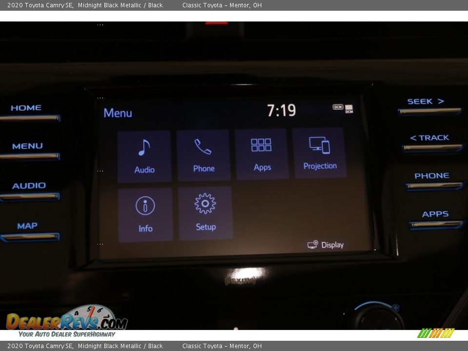 2020 Toyota Camry SE Midnight Black Metallic / Black Photo #13