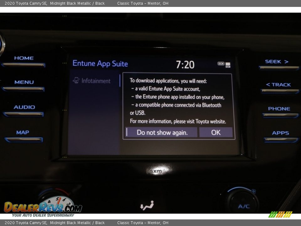 2020 Toyota Camry SE Midnight Black Metallic / Black Photo #16