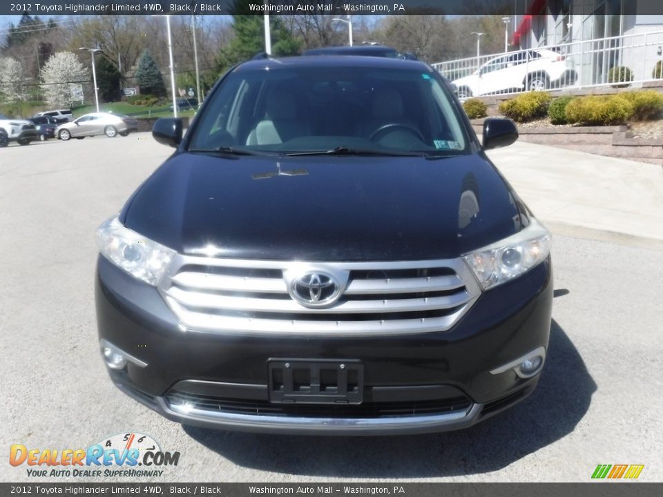 2012 Toyota Highlander Limited 4WD Black / Black Photo #10