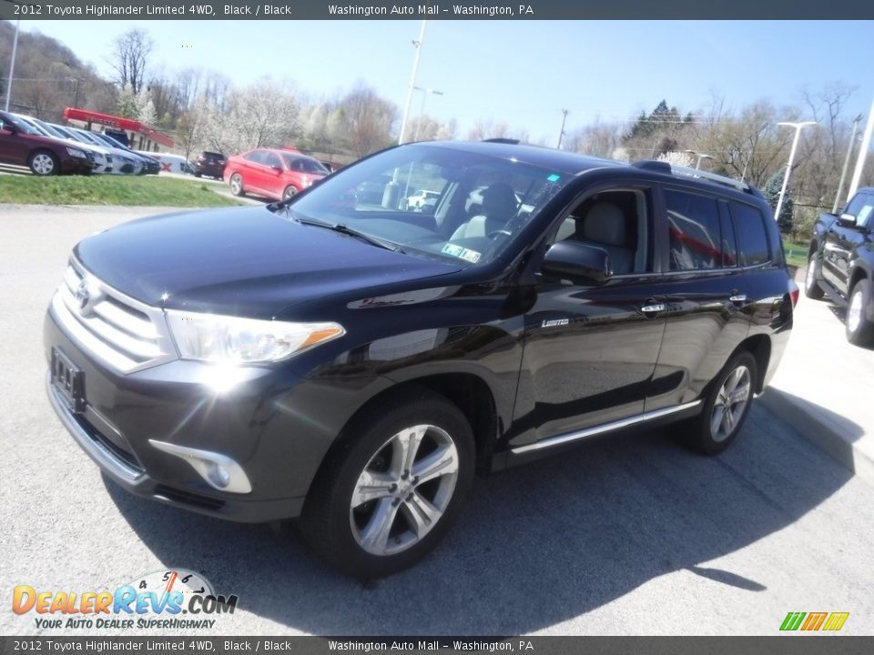 2012 Toyota Highlander Limited 4WD Black / Black Photo #11