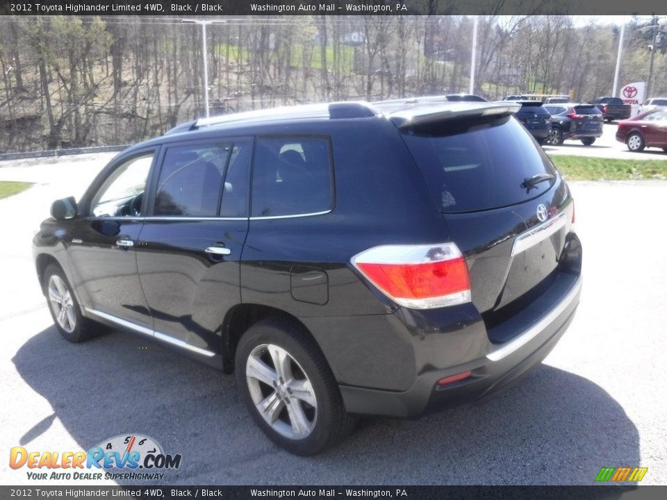 2012 Toyota Highlander Limited 4WD Black / Black Photo #13