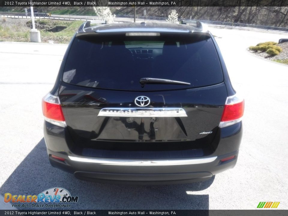 2012 Toyota Highlander Limited 4WD Black / Black Photo #14