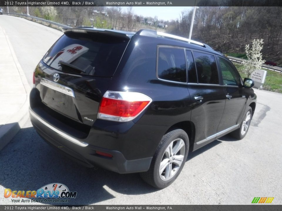 2012 Toyota Highlander Limited 4WD Black / Black Photo #15