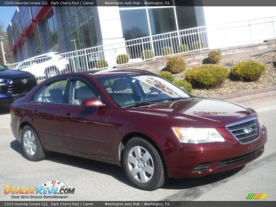 2009 Hyundai Sonata GLS Dark Cherry Red / Camel Photo #1