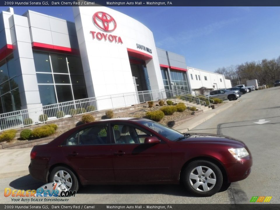 2009 Hyundai Sonata GLS Dark Cherry Red / Camel Photo #2