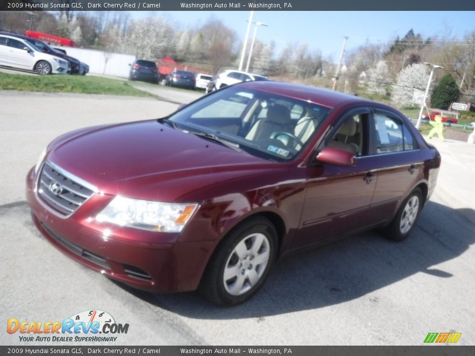 2009 Hyundai Sonata GLS Dark Cherry Red / Camel Photo #10