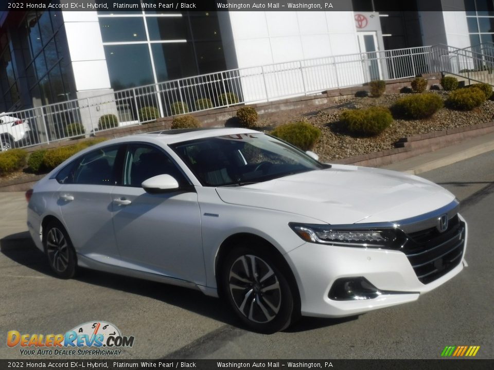 2022 Honda Accord EX-L Hybrid Platinum White Pearl / Black Photo #1