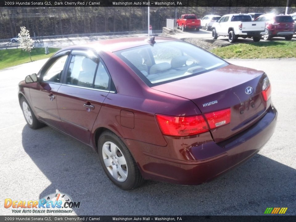 2009 Hyundai Sonata GLS Dark Cherry Red / Camel Photo #13