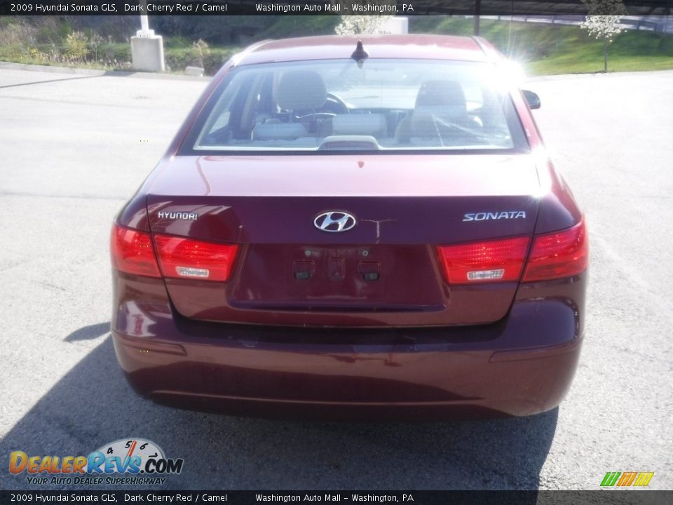 2009 Hyundai Sonata GLS Dark Cherry Red / Camel Photo #14