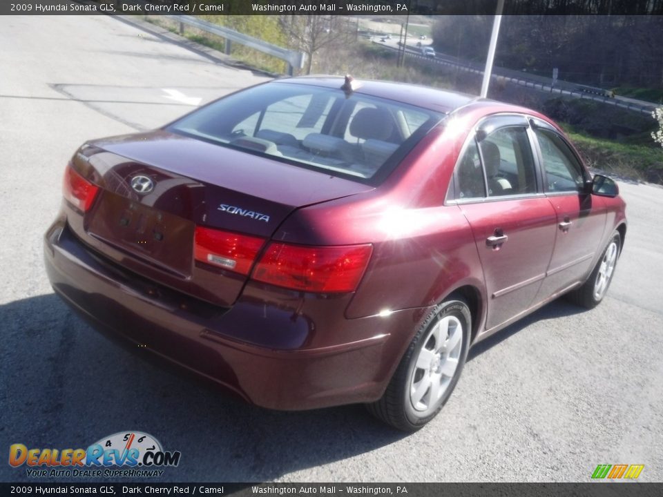 2009 Hyundai Sonata GLS Dark Cherry Red / Camel Photo #15